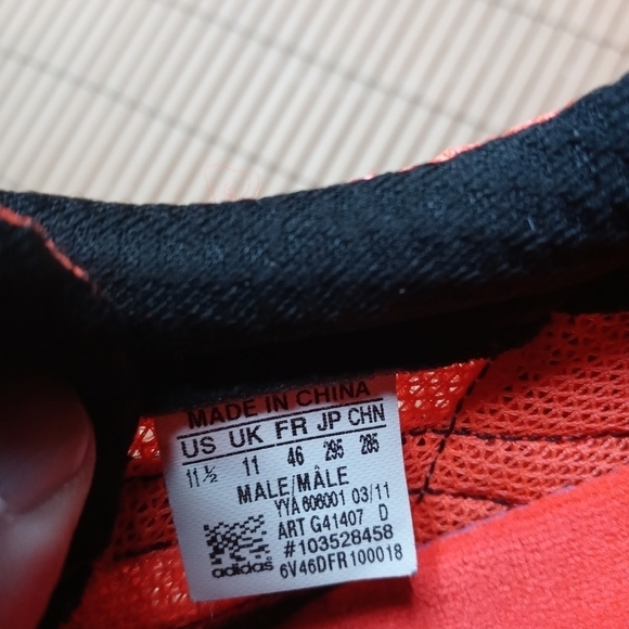 Adidas Adizero Boston  Graph G41407 men's running shoes black/red joggin… - Picture 4 of 11